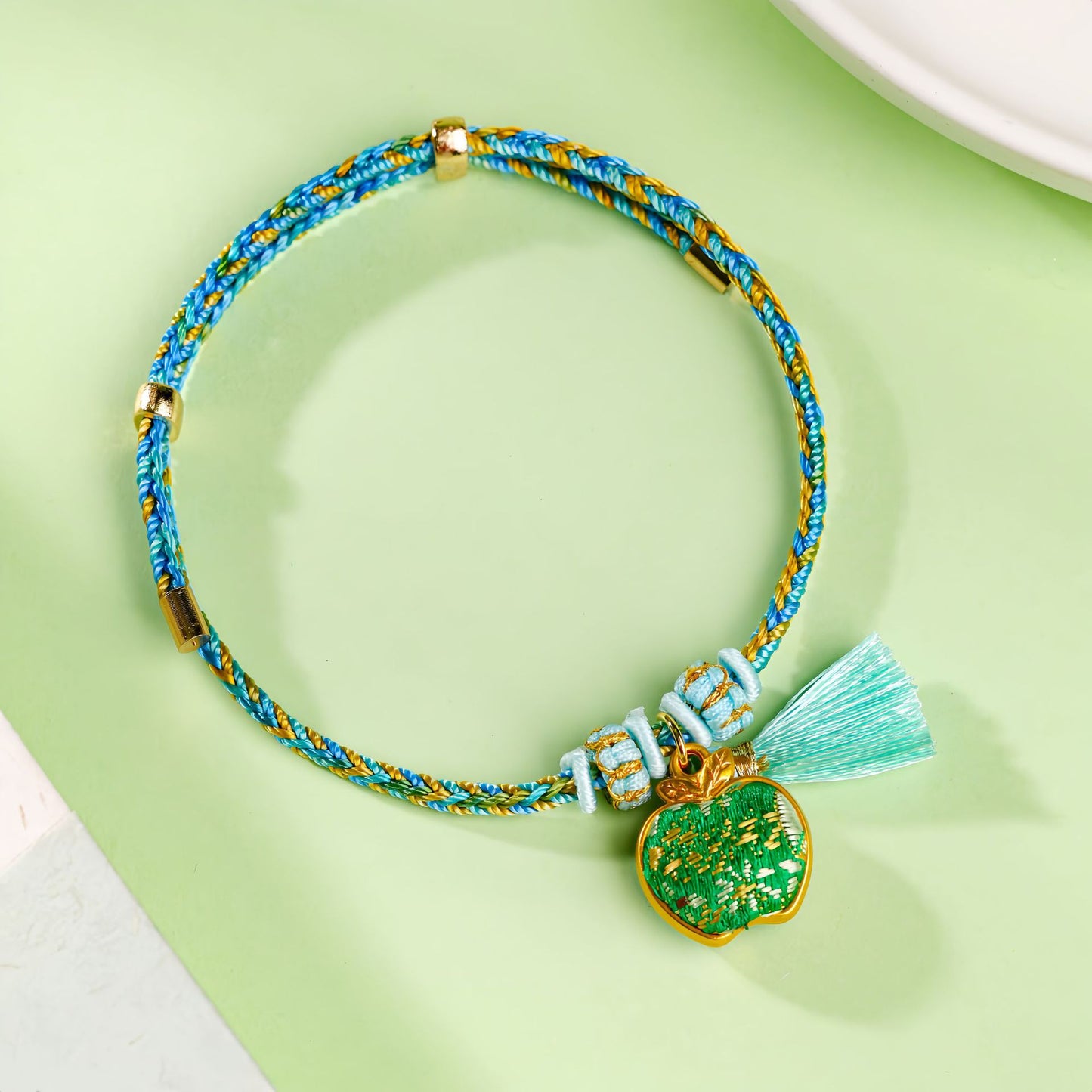 Brocade Colorful Braided Rope Dragon Boat Festival Carrying Strap Hand-woven Bracelets