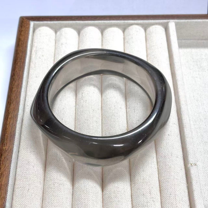 Women's Irregular Blooming Resin Curved Girlfriends Bracelet