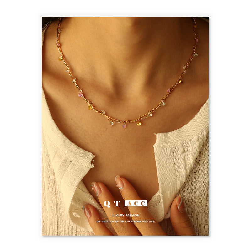 French Style Retro Exquisite Affordable Luxury Line Winding Necklaces