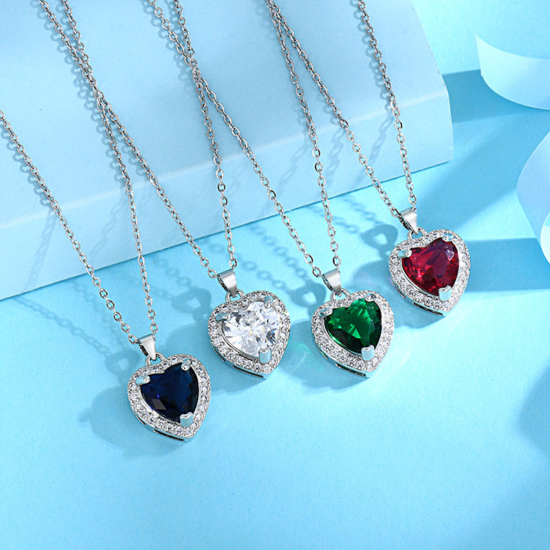 Colliers complets avec pendentif en forme de cœur personnalisé Titanic classique pour femmes