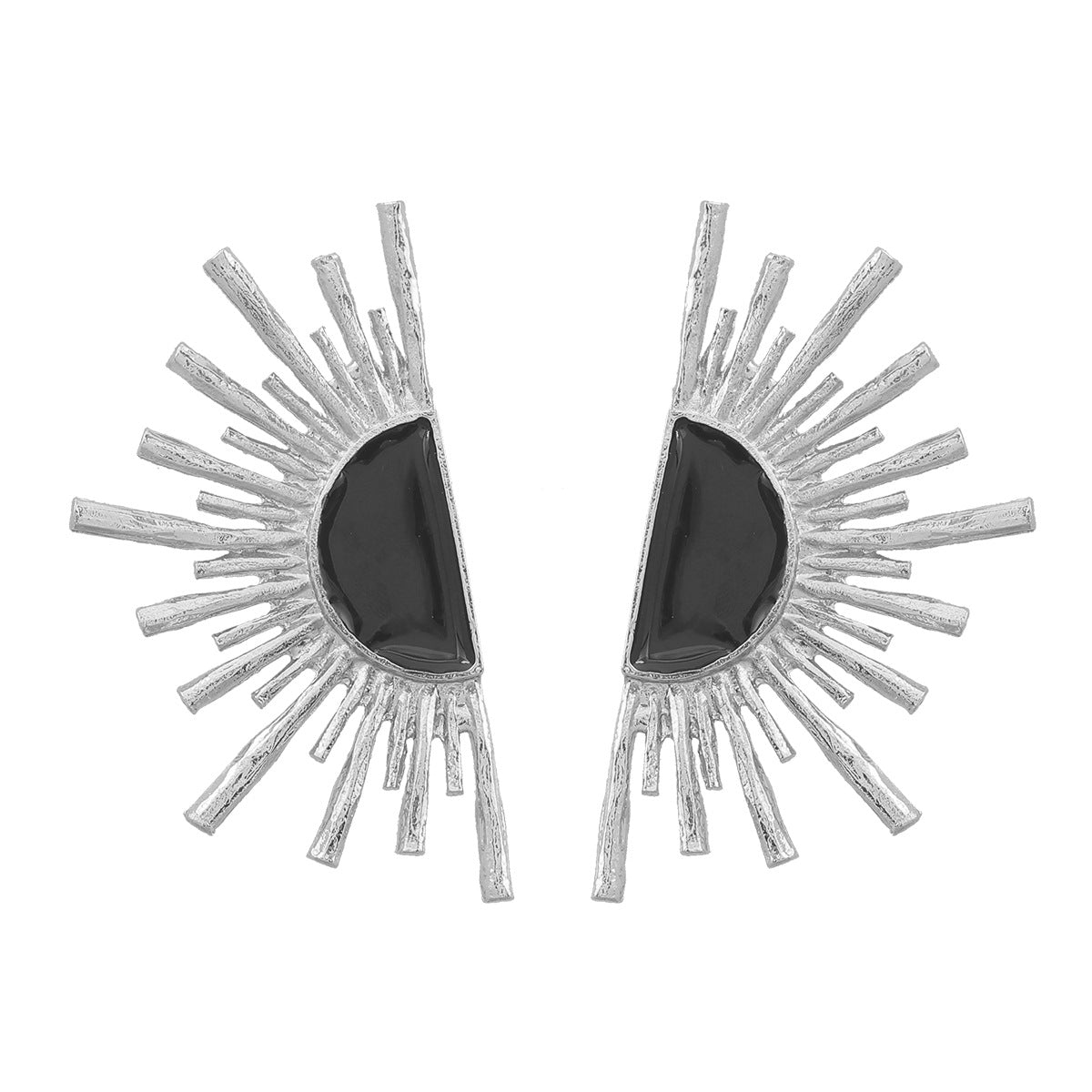 Spring Sunflower Female Alloy Dripping Flower Earrings