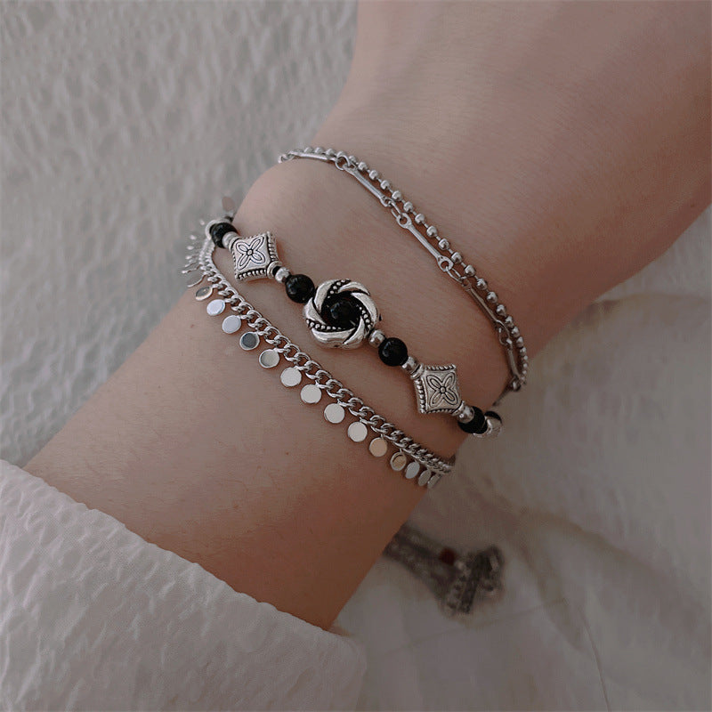 Damen-Armbänder im ethnischen Stil, geometrisch, rund, modisch, elegant, hochwertig, chinesischer Stil
