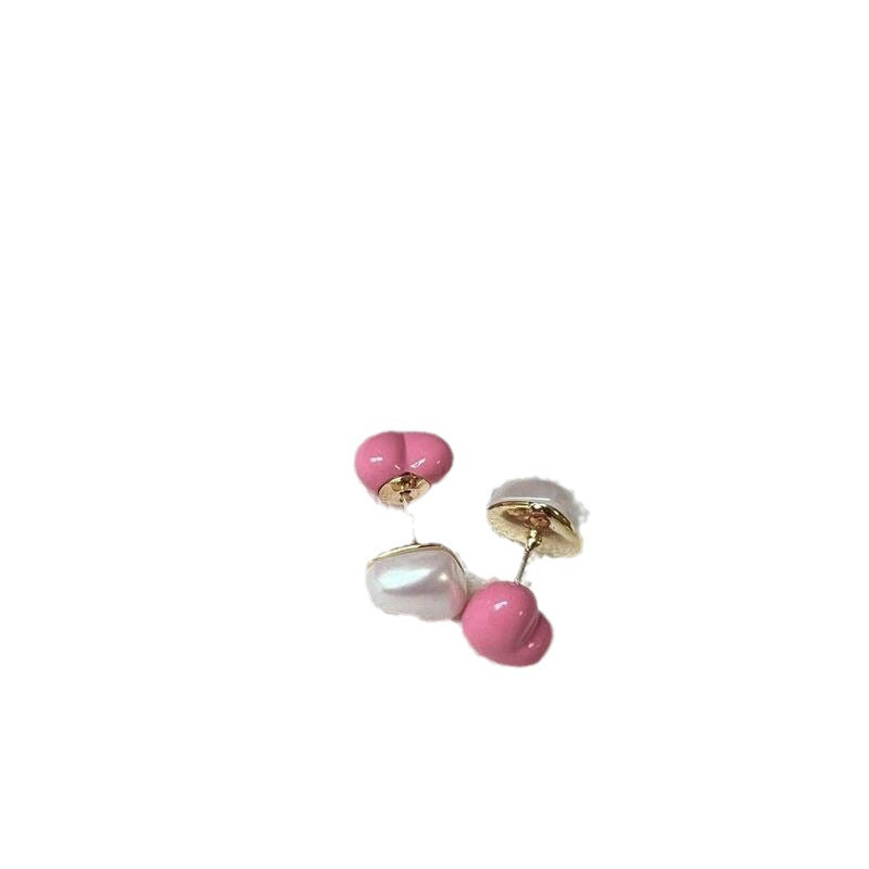 Heart Pearl Female Fashion Style Graceful Ear Rings