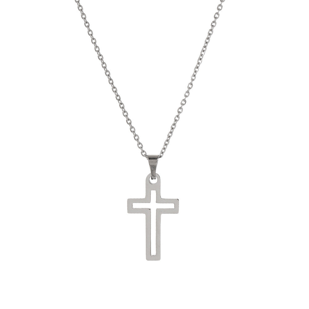 Pendentif en acier inoxydable titane plaqué or colliers mère