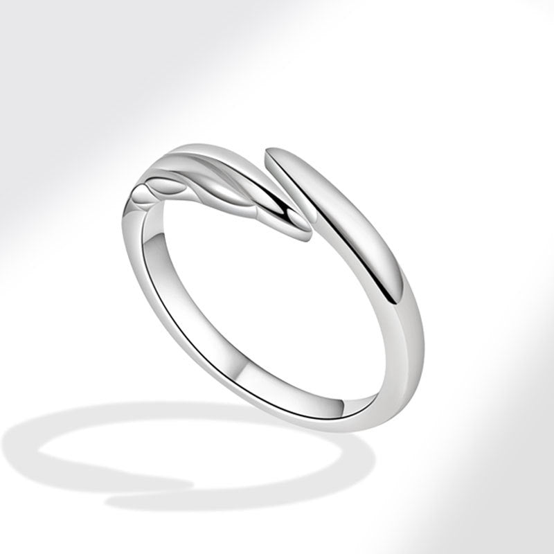 Angel Devil Couple Simple Personalized Niche Design Halloween Rings