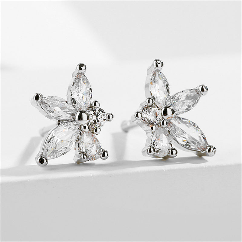 Women's Simple Design Fashion Sweet Niche Refined Earrings