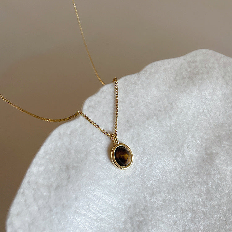 Pendentif opale pour femmes, pour concevoir des colliers de tempérament simples et personnalisés