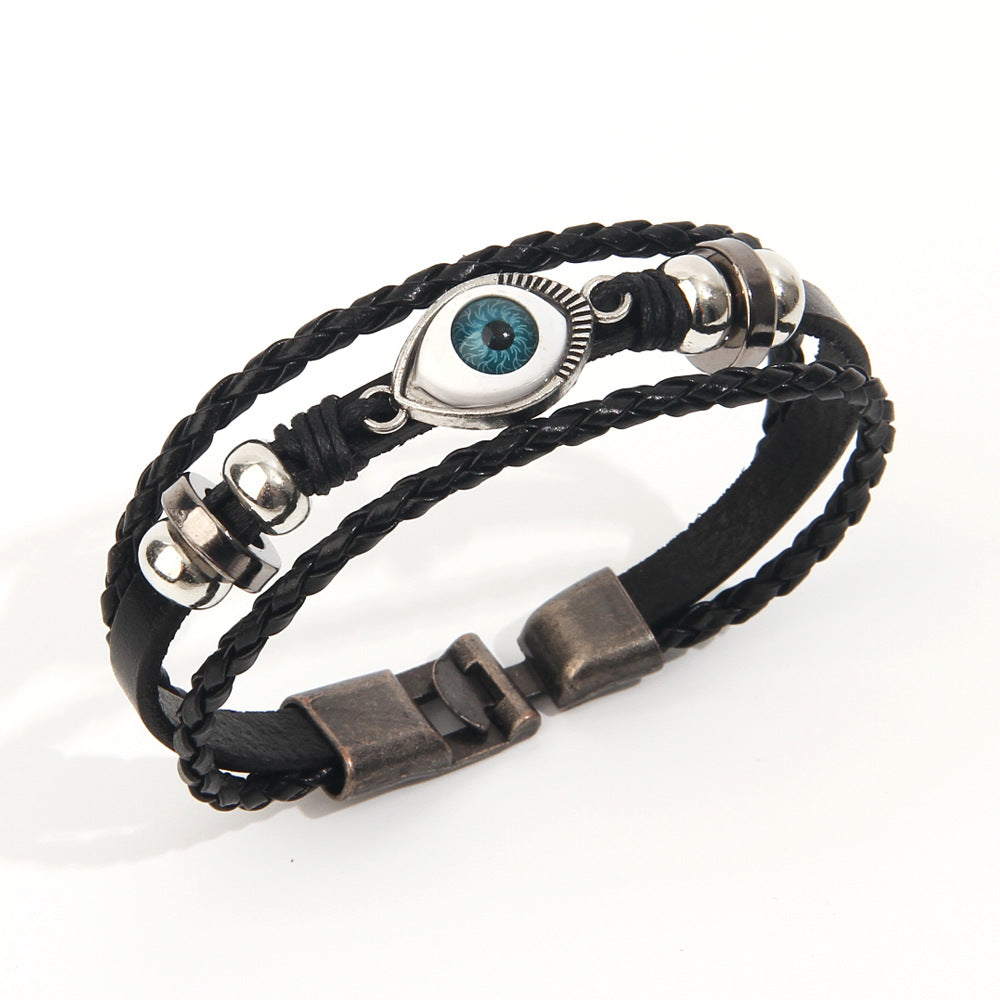 Vintage Eye Leather Beaded Scorpion Hand-woven Bracelets