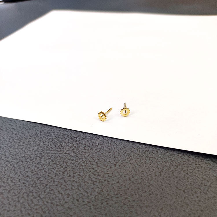 Sterling Sier Sun Female French Minority Earrings