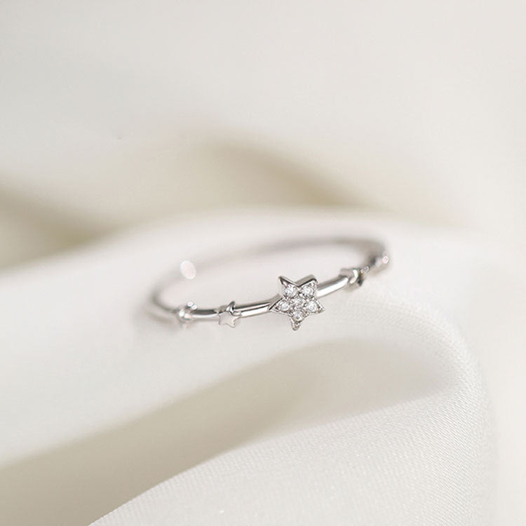 Bagues en Zircon pour femme, vent froid, haut sens