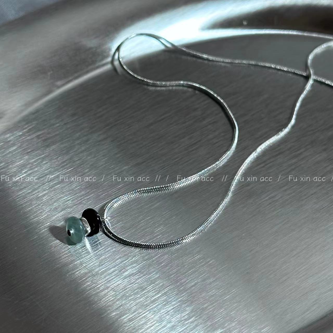 Fu Korean Style Aventurine Snake Bones Necklaces