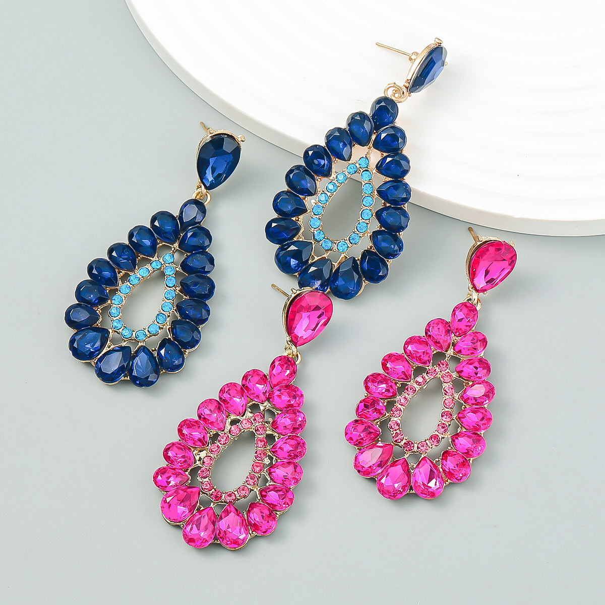Women's Style Alloy Acrylic Diamond Drop-shaped For Earrings