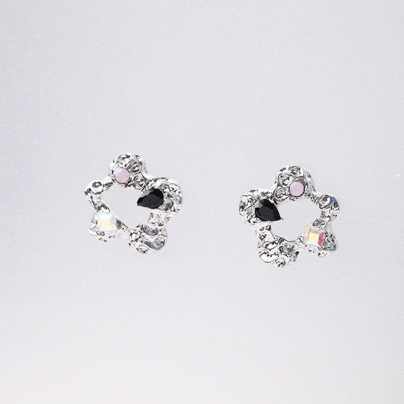 Women's Sweet Cool Style Colored Flower Affordable Earrings