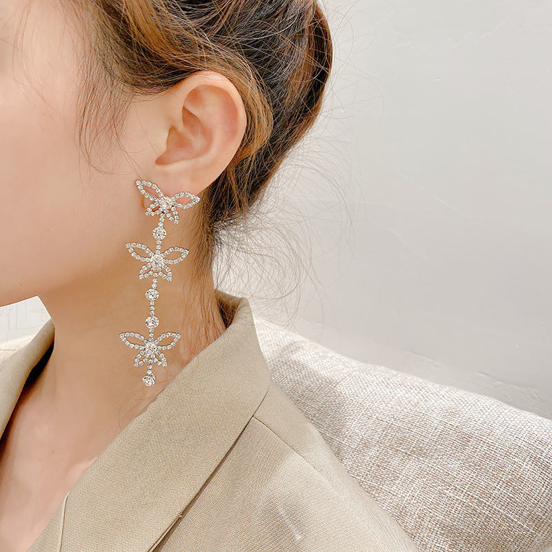 High-grade Exquisite Exaggerated Long Female Fashion Earrings