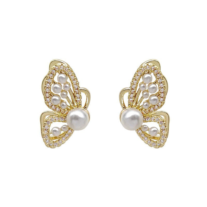 Style Hollow Butterfly Fresh And Cute Earrings
