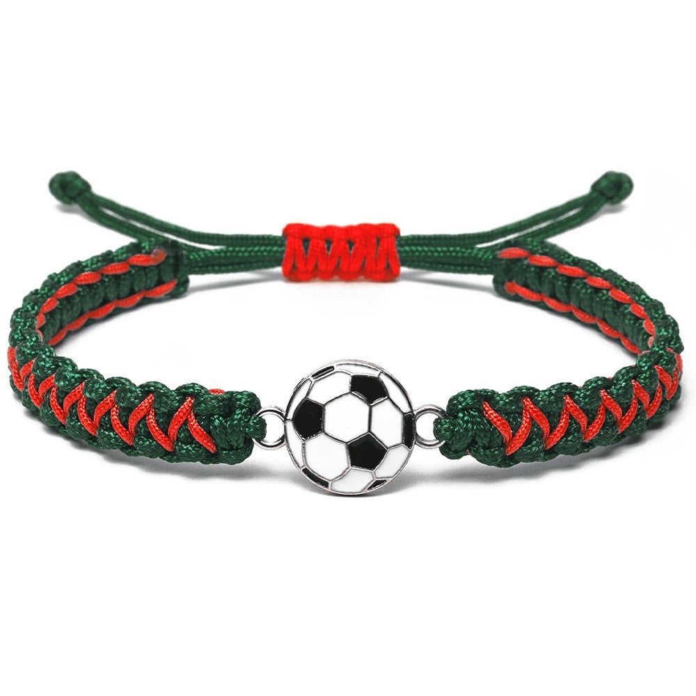 Women's & Men's Football Weaving Trend Western Style Sports Drawable Bracelet