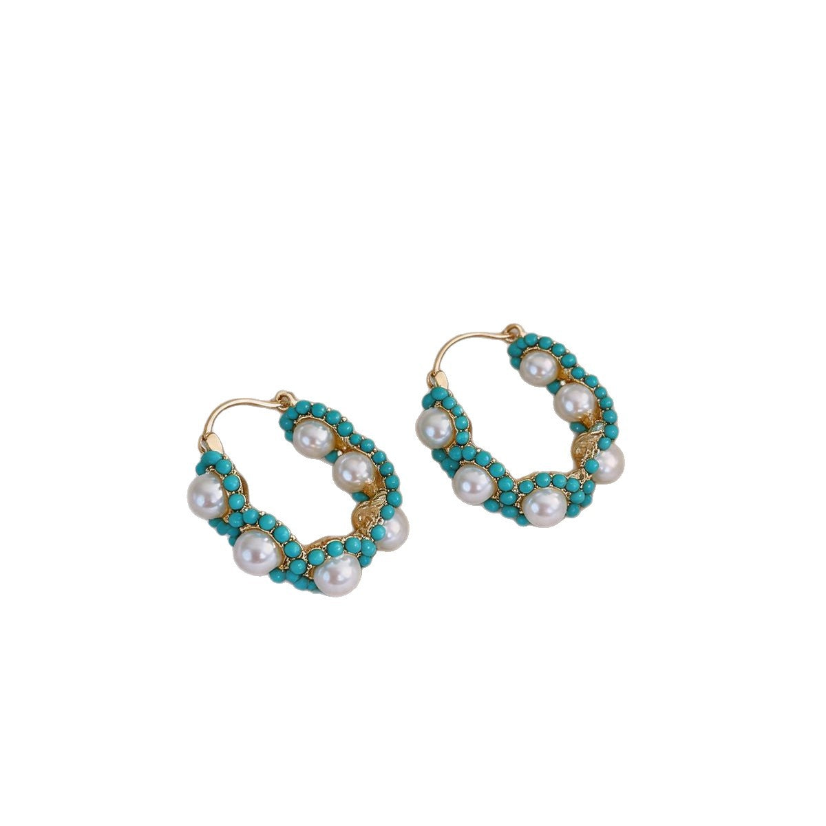 Winding Pearl Fashionable Personalized Design Versatile Light Luxury Ear Buckle