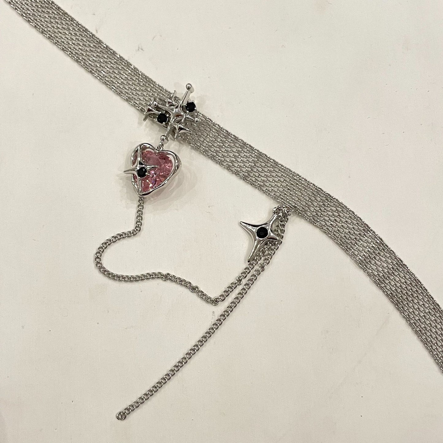 Colliers chaîne Cool en Zircon, diamant rose, amour, doux rêve