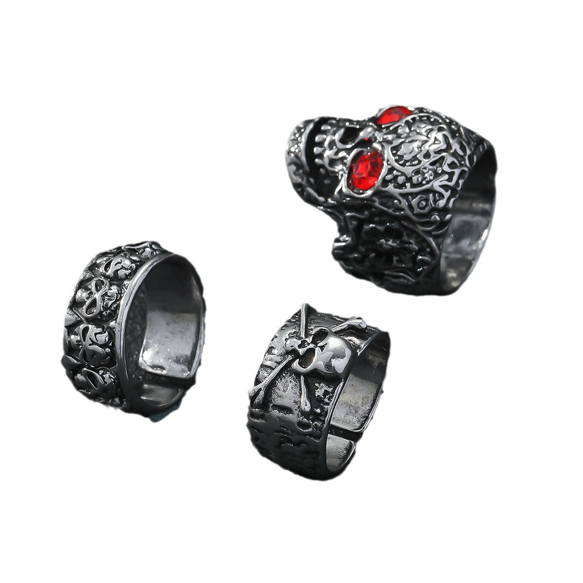 Men's Vintage Skull Distressed Splendid Trendy Hip Rings