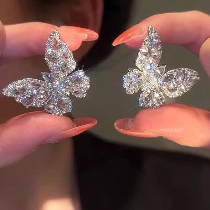 Women's Super Fairy Zircon Butterfly Trendy Korean Style Ear Clip