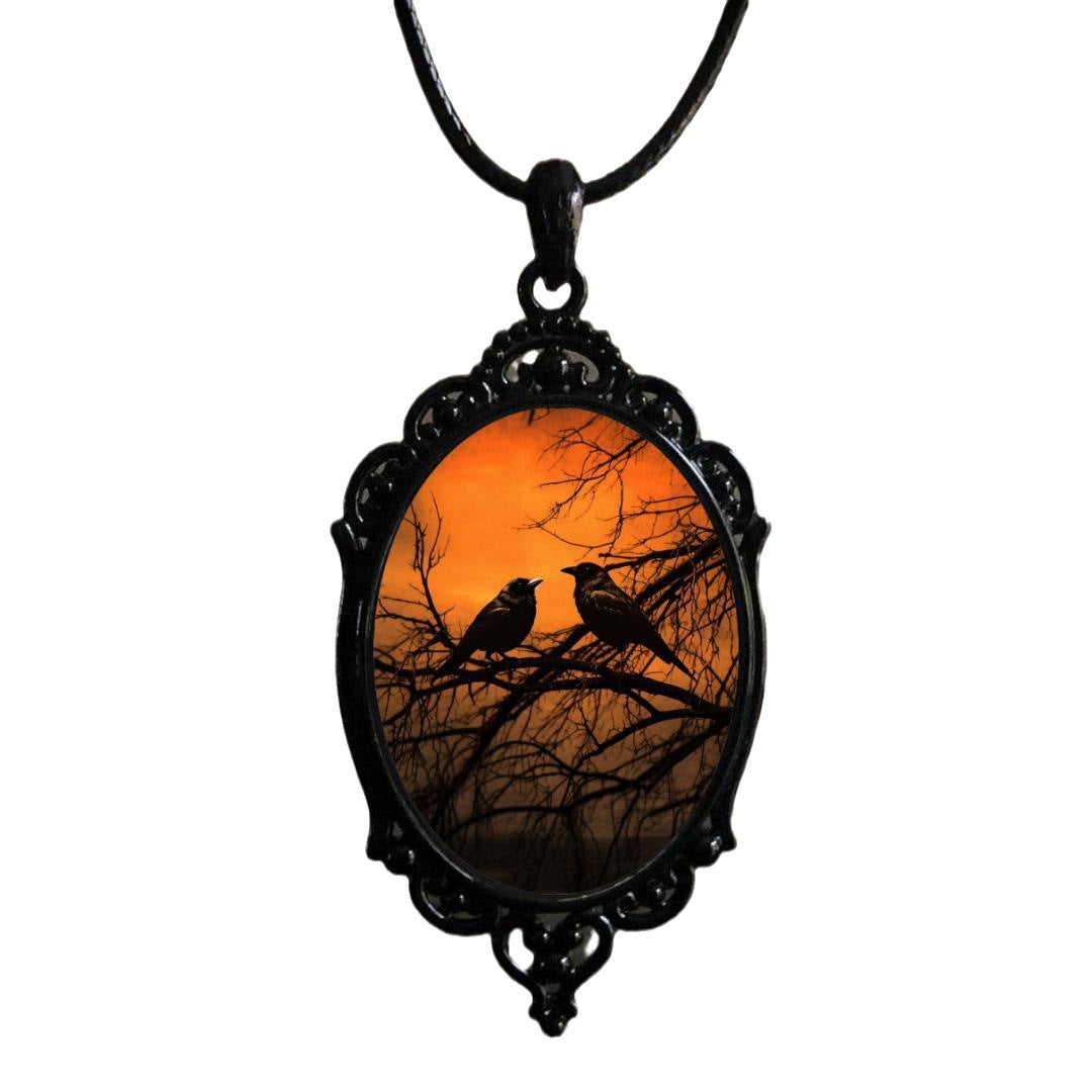 Colliers à pendentif Halloween rétro gothique élégant et gracieux