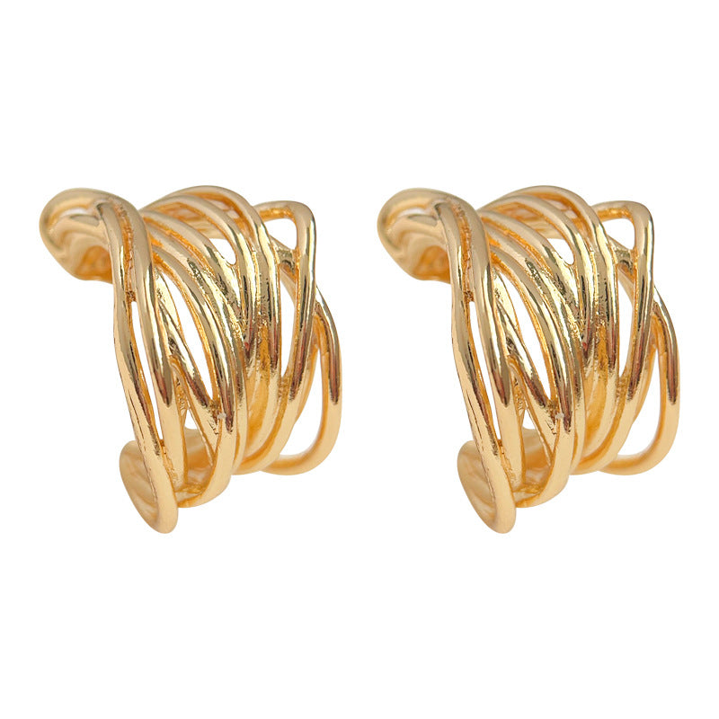 Temperament High-grade Electroplating Fashion Commuter Eardrops Earrings