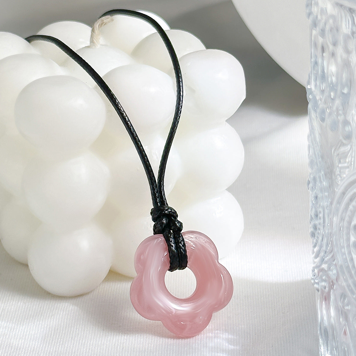 Colliers de ligne de cire de fleur de conception de niche de style
