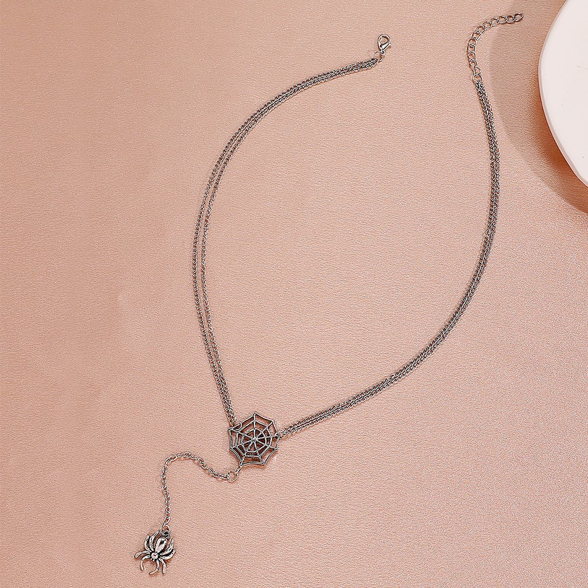 Spider Web Creative Exaggerating Tassel Clavicle Necklaces