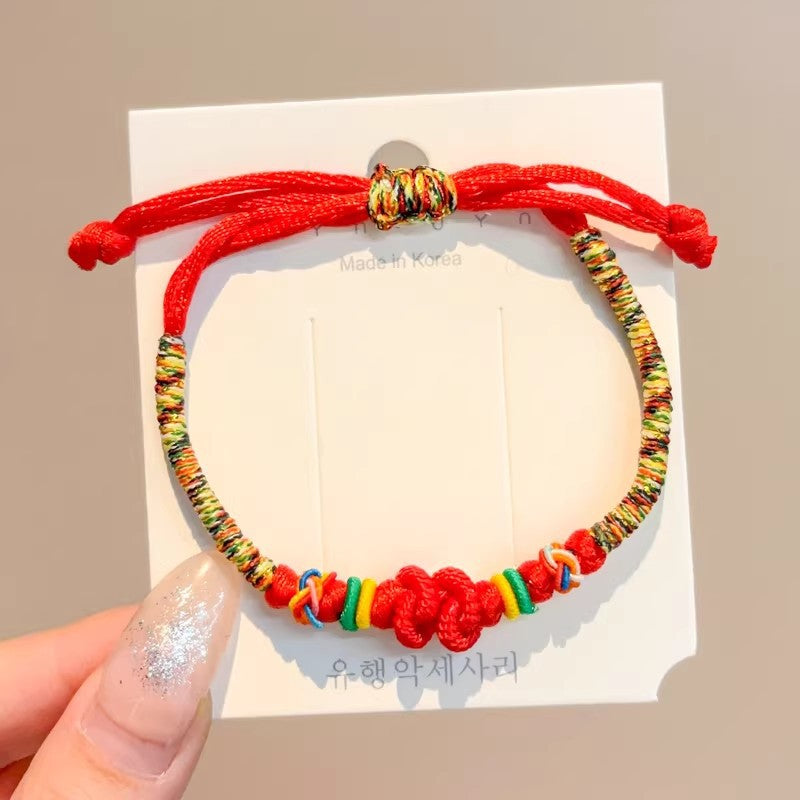 Children's Dragon Boat Festival Colorful Rope Small Hand-woven Line Carrying Strap Bracelet