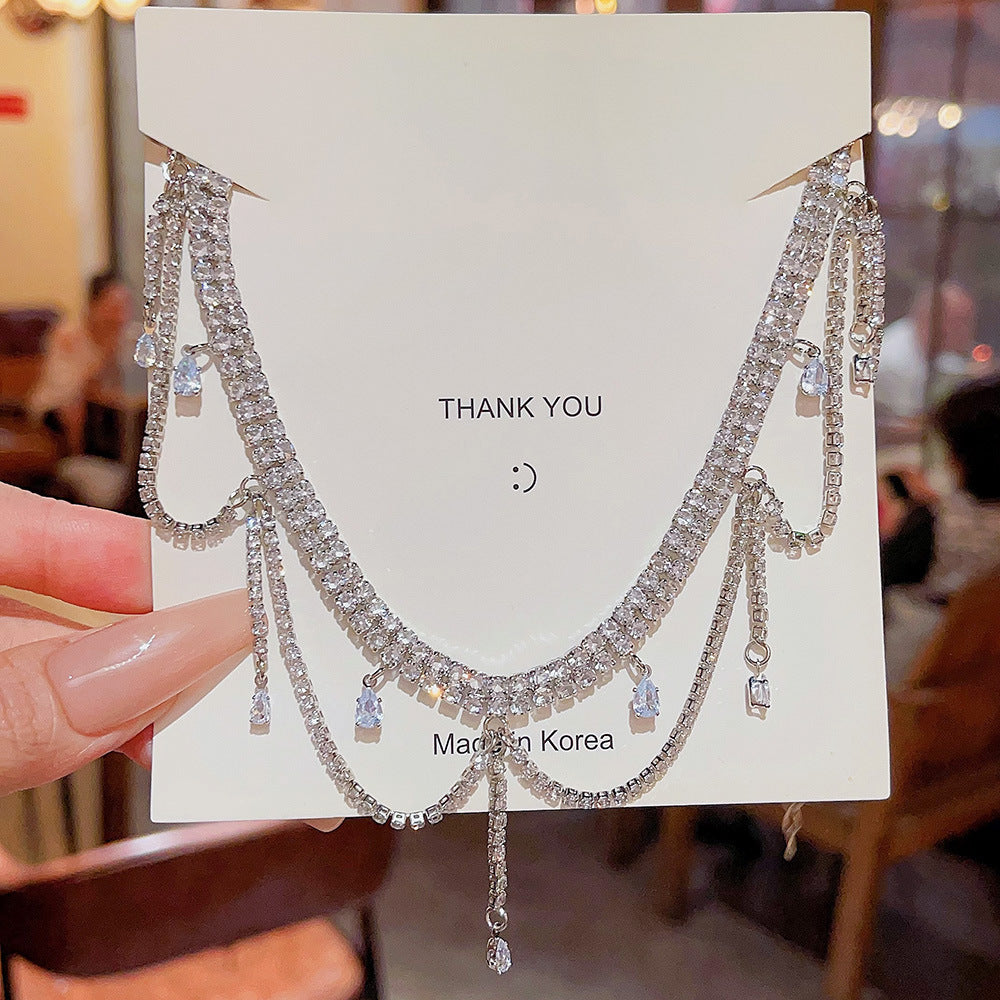 Accessoires pour femmes, Niche, colliers de luxe légers de haute qualité en Zircon