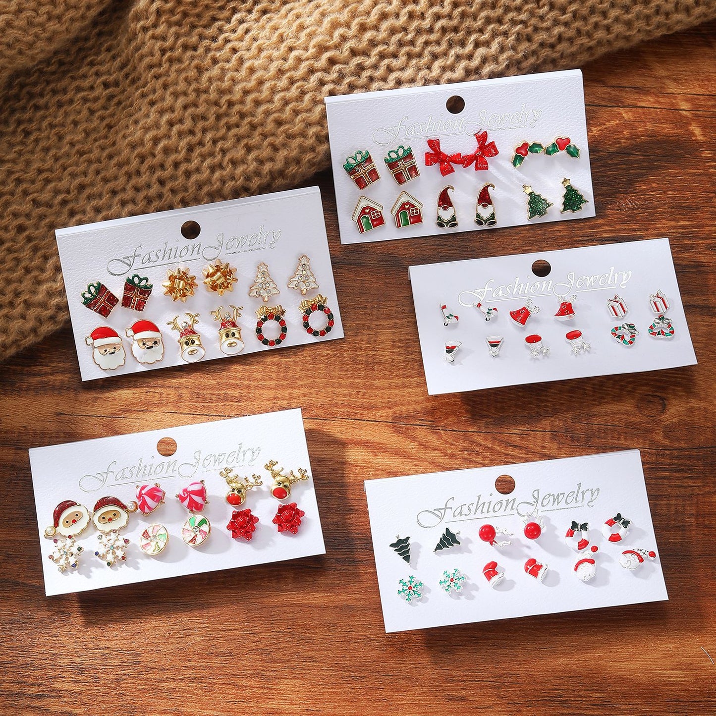 Costume combiné de cloche de flocon de neige, boucles d'oreilles de béquille d'égouttement de dessin animé