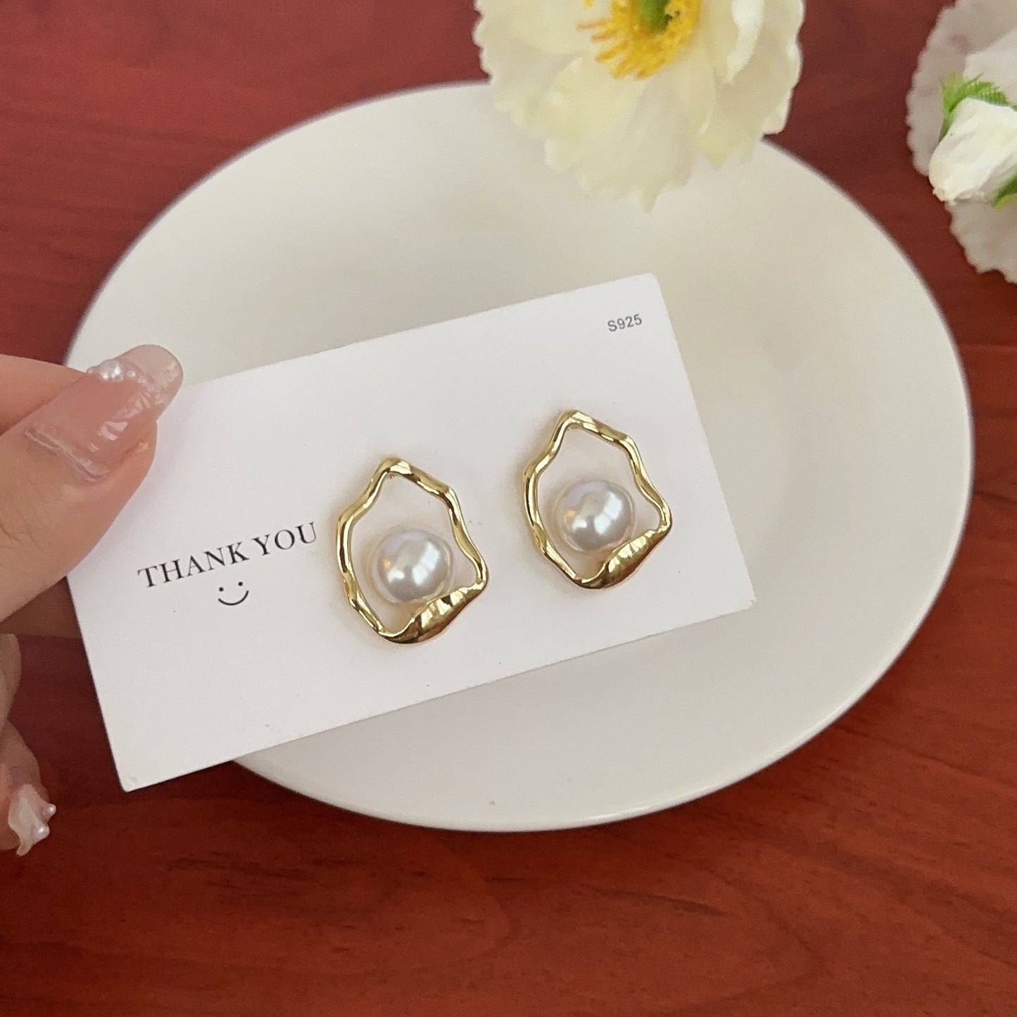 French Pearl High Sense Elegant Simple Earrings