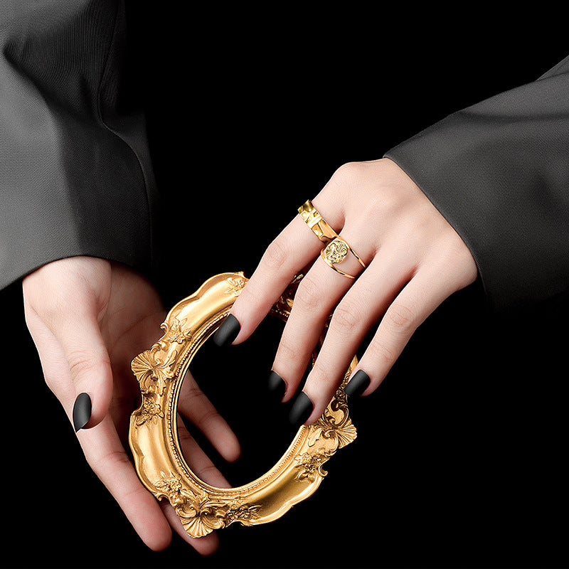 Korean Style Gold Simple French Joker Rings
