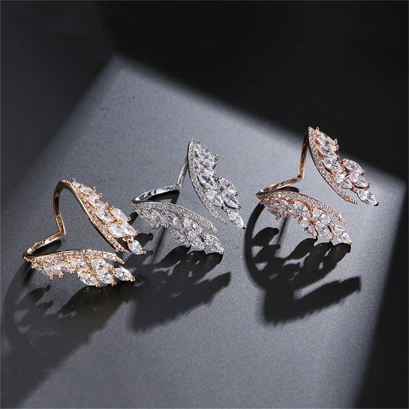 Creative Angel Wings Open Female Exquisite Rings