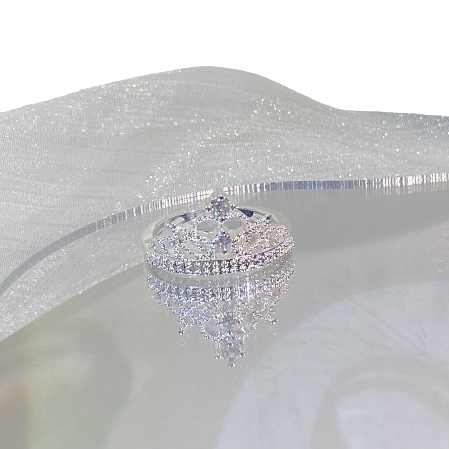 Micro Inlaid Zircon Crown Personality Ornament Rings