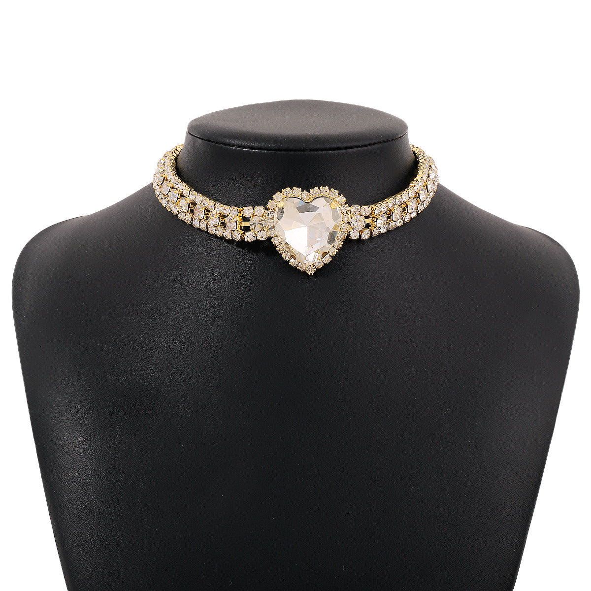 Kette voller Diamanten, elegante, romantische, süße Halsketten