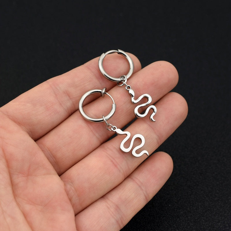 Women's & Men's Hop Punk Unisex Style Snake-shaped Ear Earrings