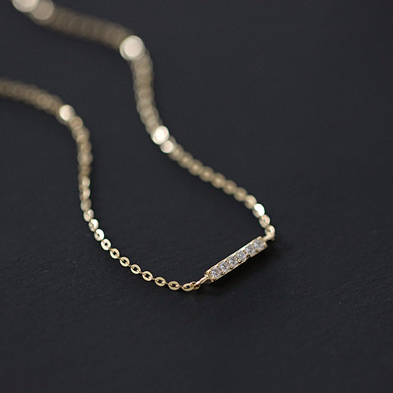 Damen-Armbänder Sier For Single Stick Slim Shiny