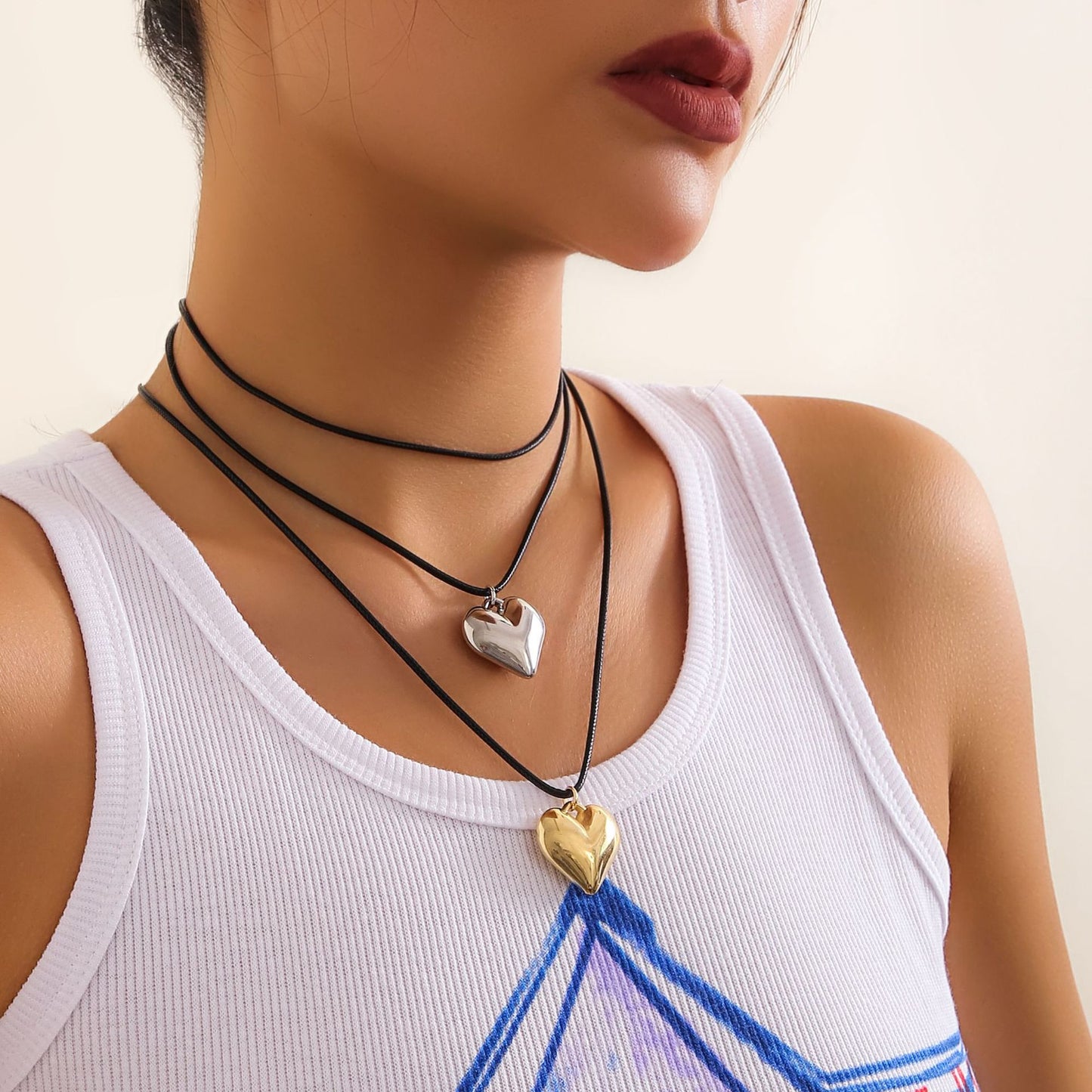 Pull Sweet Cool Punk Personality Retro Necklaces