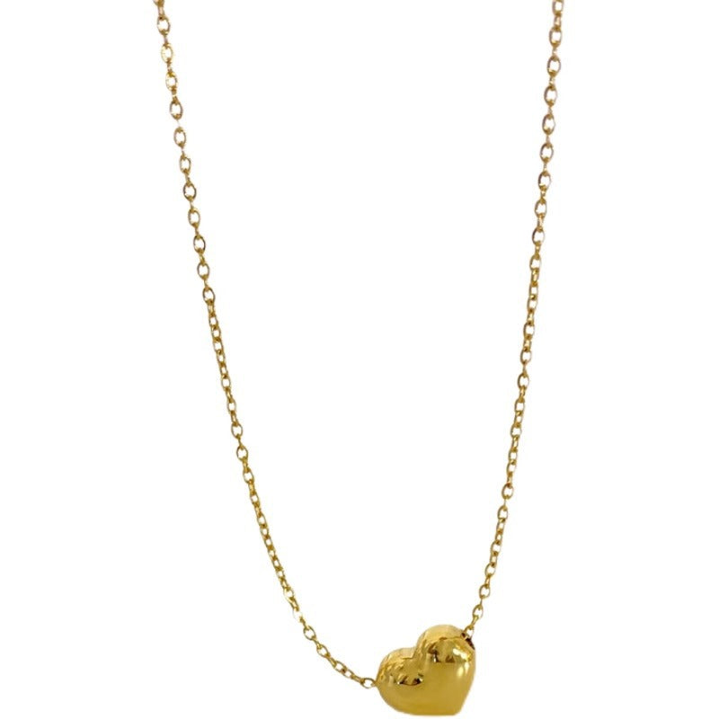 Women's Three-dimensional Love Heart Special Interest Light Necklaces