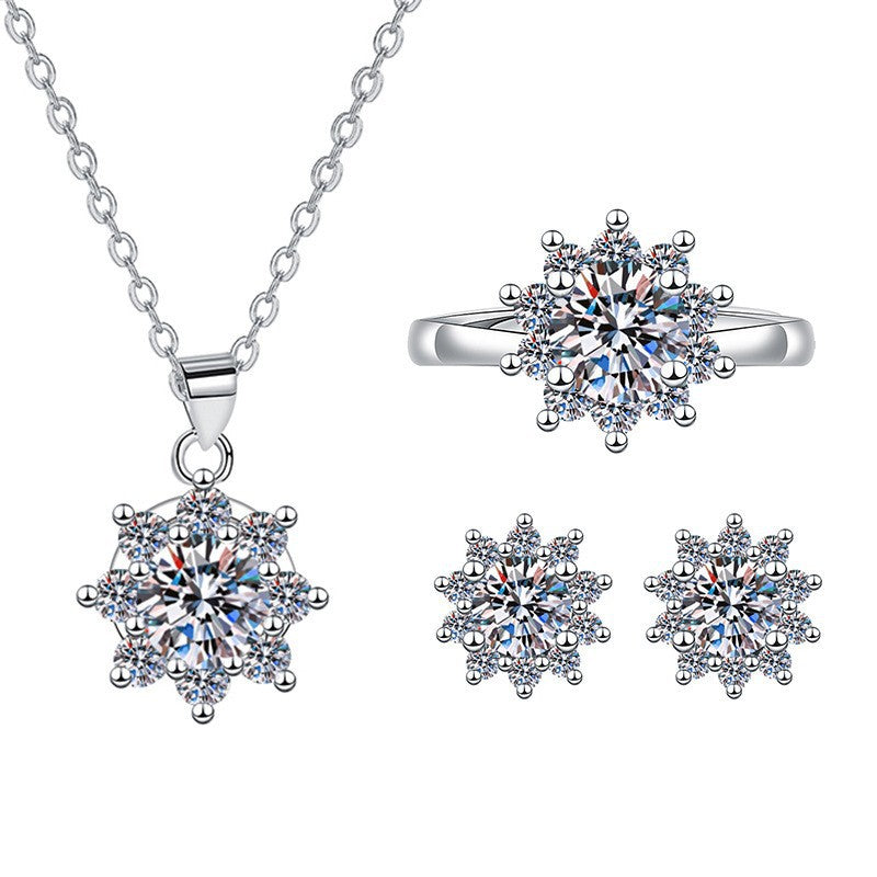 Fashion Versatile Sunflower Set Of Ornaments Niche Necklaces