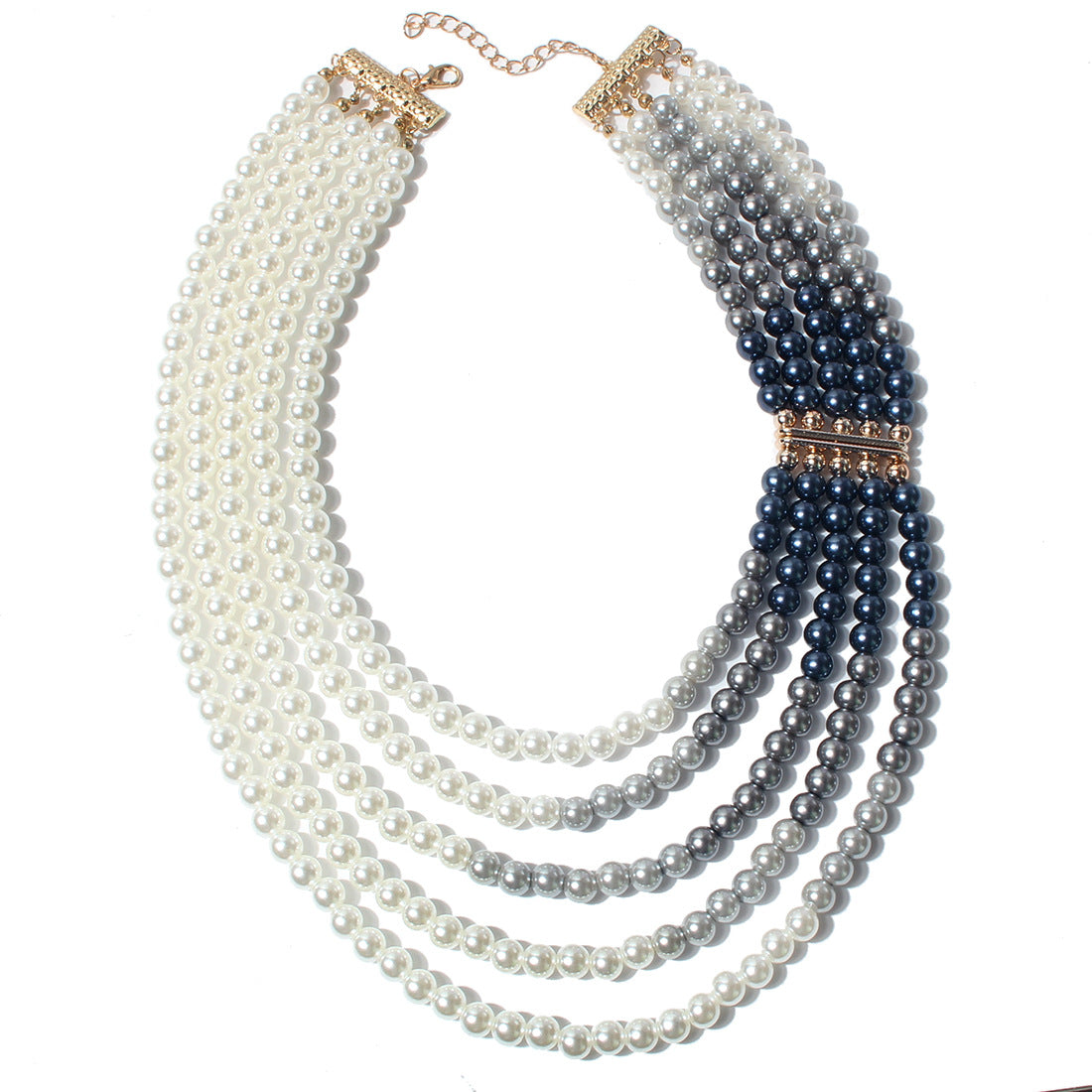 Colliers de perles élégants à la mode pour femmes, chaîne de pull en perles