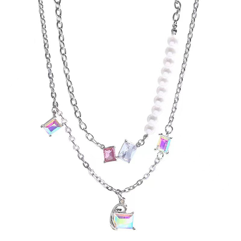 Sweet Cool Hot Style Pearl Female Light Luxury Minority Necklaces