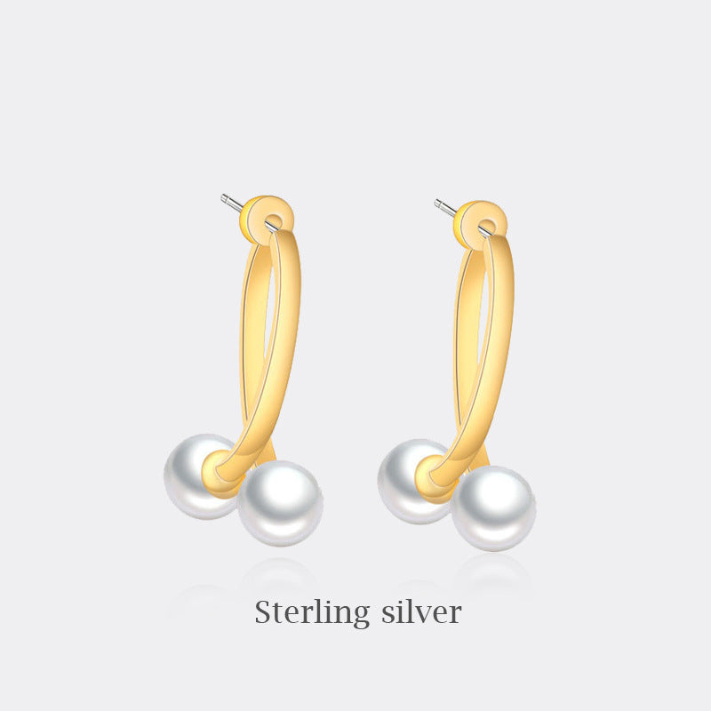 Female Simple Graceful Metal Quality Street Earrings