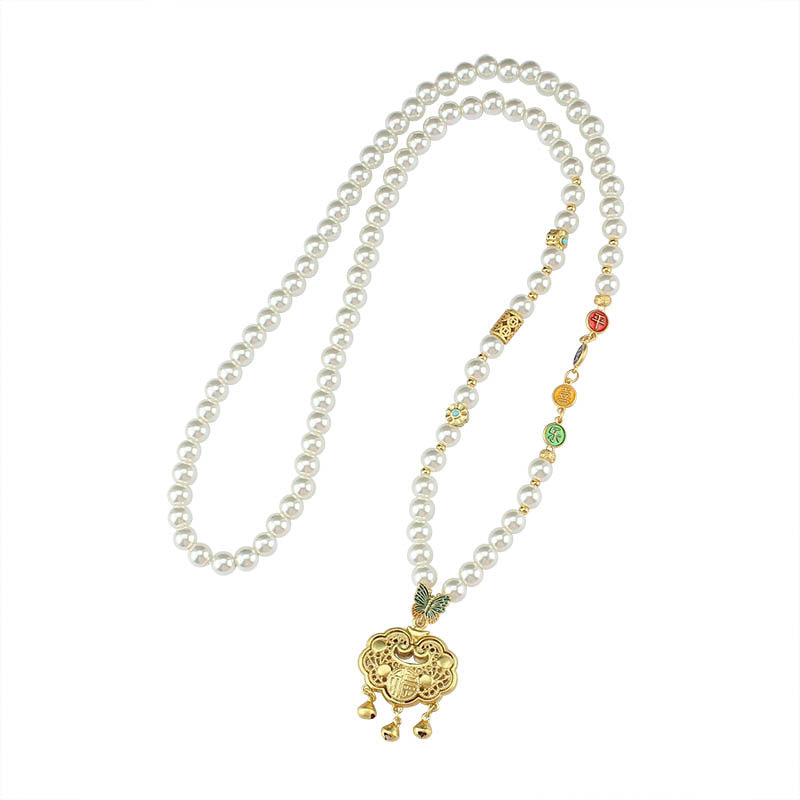 Ping An Imitation Pearl Female Han Costume Temperament Wild National Pendants