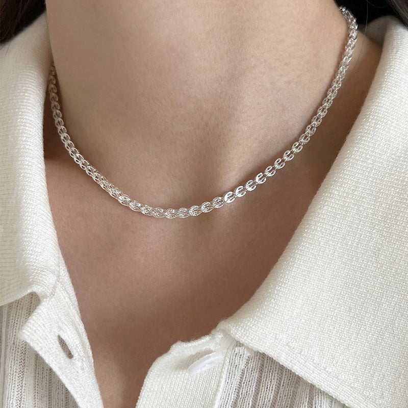 Women's Flash Wheat Chain Fashion Simple Grace Personality Bright Necklaces
