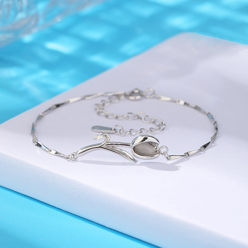 Opale weibliche Nischendesign-Melonensamen-Armbänder