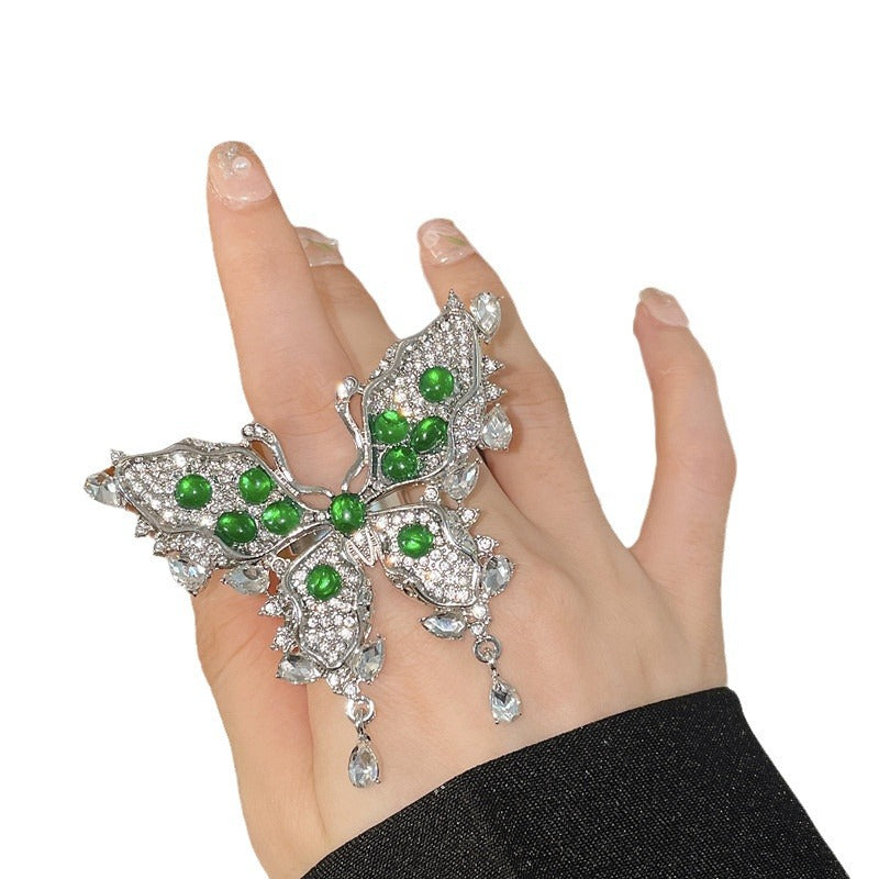 Zircon Full Diamond Exaggerated Temperamental Female Rings