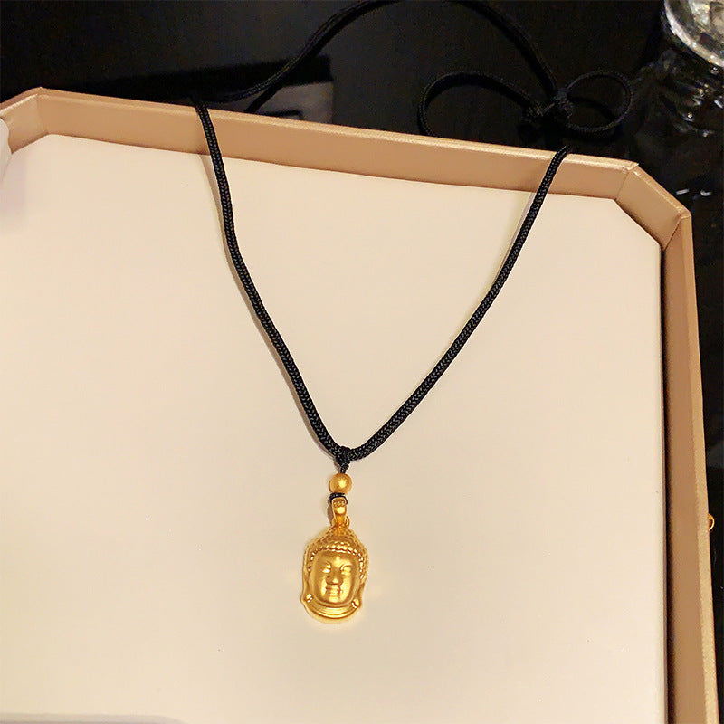 Colliers en cuir avec pendentif porte-bonheur pour femmes, Design de Style National, serrure de sécurité