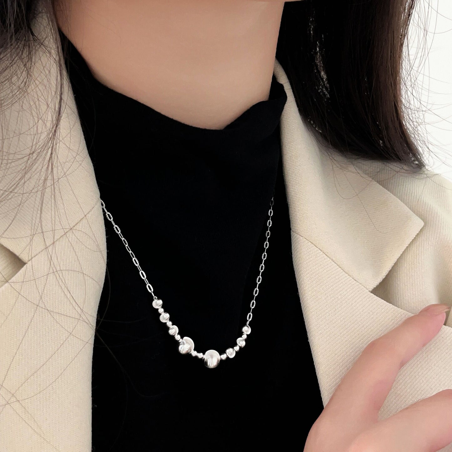 Colliers de perles tibétaines de luxe légers de haute qualité pour femmes